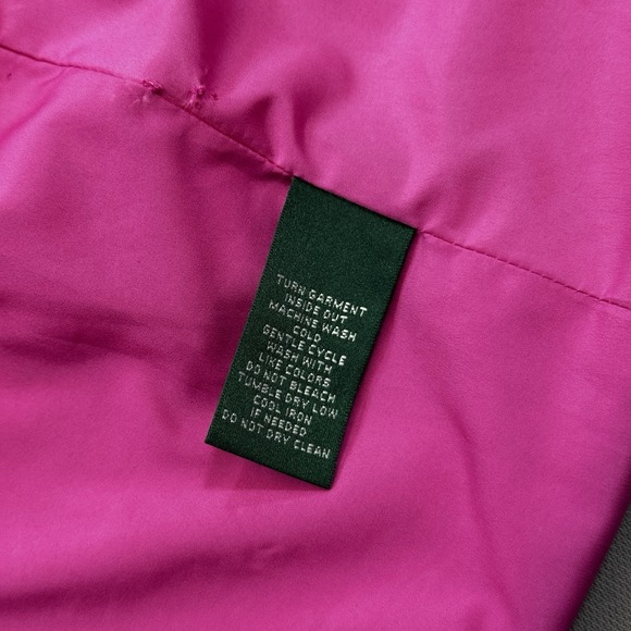 Lauren Ralph Lauren Vest Women's 2XL Hot Pink Full Zip Sleeveless Activerwear - Picture 10 of 12